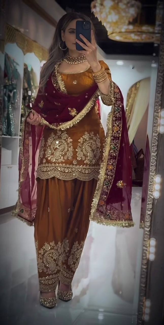 Neo-Classic Sage Couture Salwar Suit